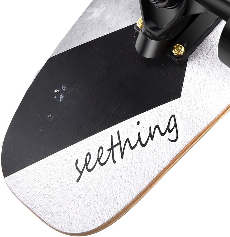 Seething 42 Inch Longboard Skateboard Complete Cruiser Pintail,The Original Artisan Maple Skateboard Cruiser Pintail for Cruising, Carving, Free-Style and Downhill - Image 3